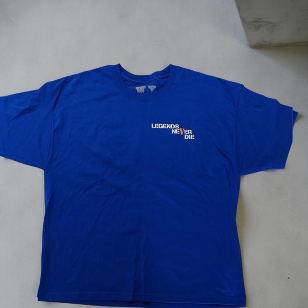 VLONE x Juice WRLD 999 Graphic Tee Blue Orange XXL Rare Streetwear NWOT